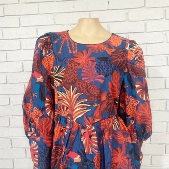 Farm Rio Women’s Animals Tapestry Mini Dress - Size Large - Picture 10 of 12